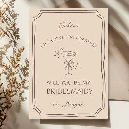 Trendig Chic Espresso Martini Bridesmaid Frieri Kort