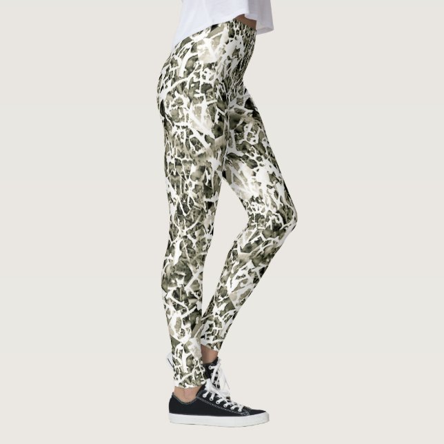 Trendig Chic LavishlyOn Winter White Camo Leggings (Höger)