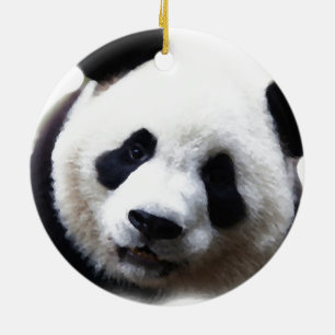 Trendig Chic Panda Julgran Ornament