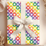 Trendig Chic Regnbågsdiamanter Presentpapper<br><div class="desc">Tillsätt en touch av glamour till dina gåvor med detta trendiga regnbågsdiamant-inpackningspapper. Med ett livfullt geometriskt mönster av färgglada diamanter är denna design perfekt för födelsedagar,  firanden eller något tillfälle som kräver en touch av glitter. Den moderna estetiken och de iögonfallande färgerna gör att dina presenter verkligen sticker ut.</div>