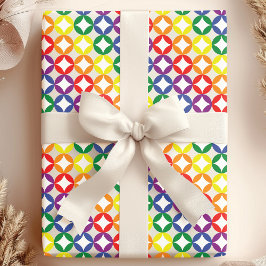 Trendig Chic Regnbågsdiamanter Presentpapper