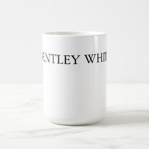 Trendig Chic Vit Snyggt Enkelt enkelt ditt namn Kaffemugg