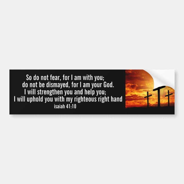 TRENDIG CHRISTIAN BIBLE VERSE SUNSET KOR BILDEKAL (Framsidan)