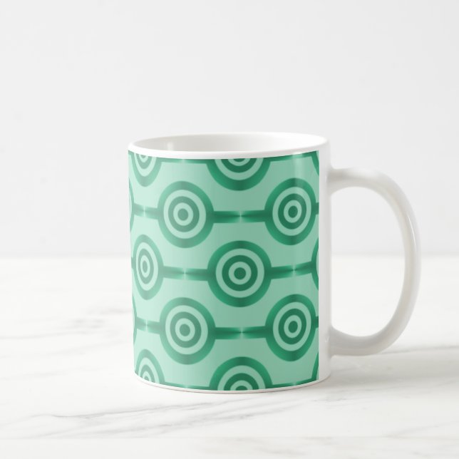 Trendig Circles Mugg, Seafoam Grönt Kaffemugg (Höger)
