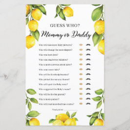 Trendig Citrus Lemon Mamma eller pappa Game