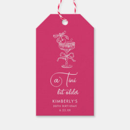 Trendig Cocktail Lite Större 30-års Födelsedag Presentetikett