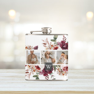 Trendig Collage Family Photo Colorful Flowers Gift Fickplunta