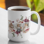Trendig Collage Family Photo Colorful Flowers Gift Kaffemugg<br><div class="desc">Trendig Collage Family Photo Colorful Flowers Gift</div>