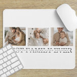 Trendig Collage Photo & Best Family - någonsin bäs Musmatta<br><div class="desc">Vi presenterar Trendiget Collage Photo & Best Family Text Gift! Den här unika presenten och personligen kombinerar ett foto med ett hjärtligt budskap om att fira din familj och skapa ett bestående minne. Samlingsfotot innehåller en samling av dina mest omhuldade familjemöjligheter, som på ett underbart sätt har ordnats i en...</div>