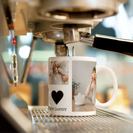 Trendig Collage Photo & We Kärlek You pappa Gift Mugg