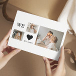 Trendig Collage Photo & We Kärlek You pappa Gift Vykort<br><div class="desc">Visa din pappa hur mycket du bryr dig om den här hjärtliga "Vi Kärlek You Pappa"-presenten. Presenten kan ha kom i många olika former, t.ex. personlig mugg, foto ram eller t-shirt. Budskapet "Vi Kärlek You pappa" är ett enkelt men kraftfullt sätt att uttrycka kärlek och tacksamhet för allt som pappa...</div>