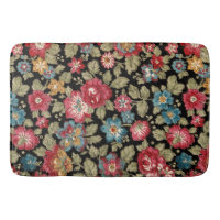 Trendig Colorful Boho Blommigt-Black Background