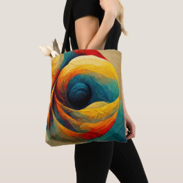 Trendig Colorful Boho Stil Tote Bag Tygkasse