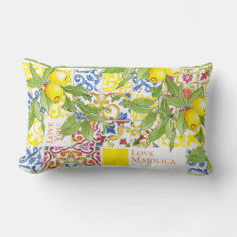 Trendig Colorful Italy Majolica Tiles Lumbarkudde