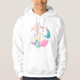 Trendig Colorful Wildblommor Gift Hoodie