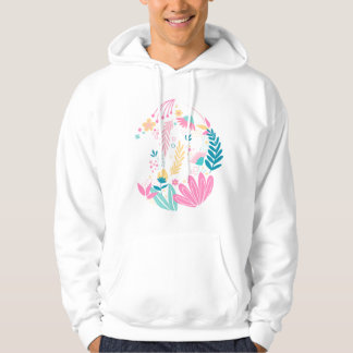 Trendig Colorful Wildblommor Gift Hoodie