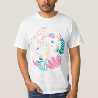 Trendig Colorful Wildblommor Gift T Shirt