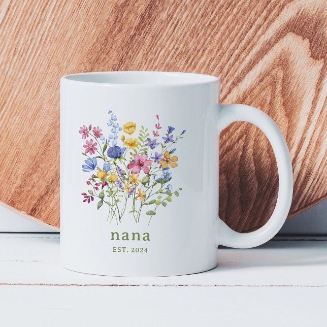 Trendig Colorful Wildblommor | Nana Kaffemugg (Skapare uppladdad)