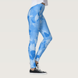 Trendig & Comfy Stilar - Blue Hearts Mode Leggings