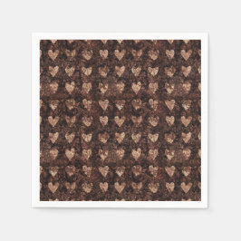 Trendig Contemporary Heart Mönster jul Party Pappersservett