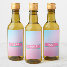 Trendig Contemporary Rosa Blue Vinetikett