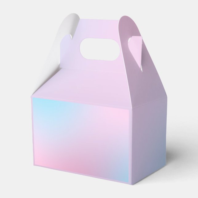 Trendig Contemporary Teal Rosa Blue Party Supplies Presentaskar (Framsidan Sidan)