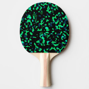 Trendig Cool Grön Svart Kamouflage Pingisracket