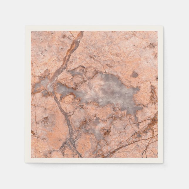 Trendig Cool Marmor Stentextur Pappersservett (Framsidan)