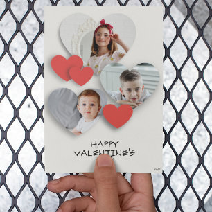 Trendig Coola Heart Photo Colleting Greeting Card Hälsningskort