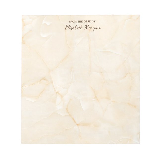 Trendig Coola Marble Stone Struktur - Personlig Anteckningsblock (Framsida)