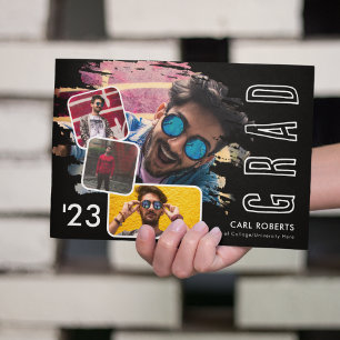 Trendig Coola Smeta ut 4 fotokollage-gradering och Meddelande