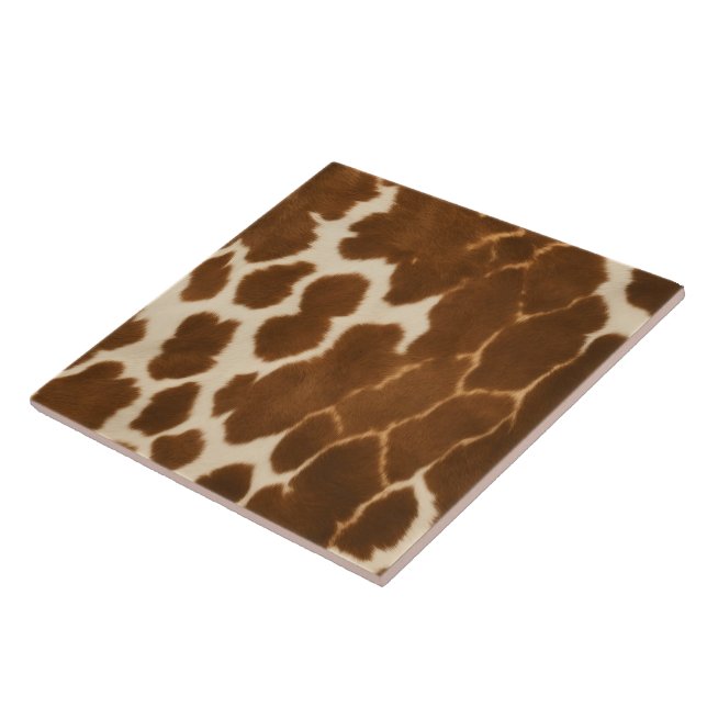 Trendig Cow Faux Leather Elegant Collection Kakelplatta (Sidan)