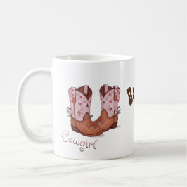 Trendig Cowgirl Boots | Cute Westernare Stil Kaffemugg