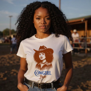 Trendig Cowgirl Stil Westernare Aesthetic Graphic T Shirt