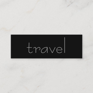 Trendig Cute Chic Plain Travel Agent Affärskort Mini Visitkort
