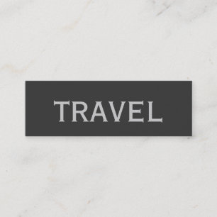 Trendig Cute Chic Plain Travel Agent Affärskort Mini Visitkort
