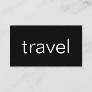 Trendig Cute Chic Travel Agent Affärskort Visitkort