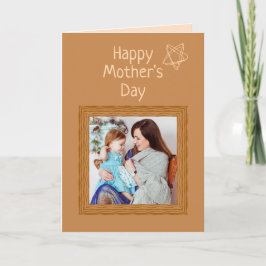 Trendig Cute Mors dag Card-Anpassningsbar - fotoer Kort