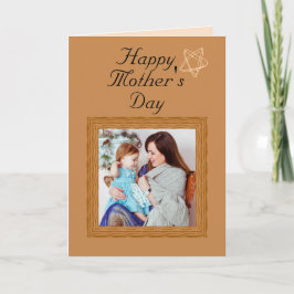 Trendig Cute Mors dag Card-Anpassningsbar - fotoer Kort