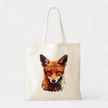 Trendig Cute Red Fox Head Toit Bag