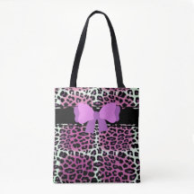 Trendig Cute Rosa Black White Leopard Personlig