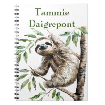 Trendig Cute Sloth i A Träd