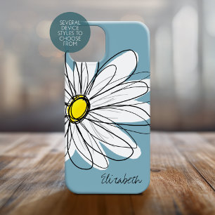 Trendig Daisy Blommigt Illustration Script namn