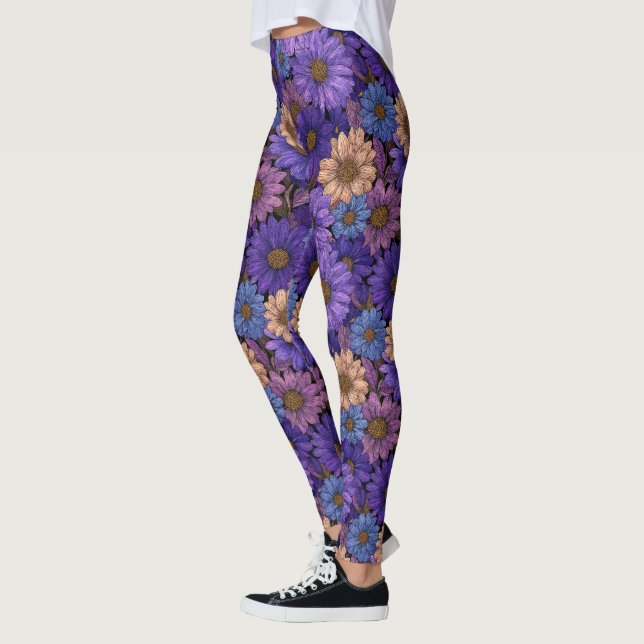 Trendig Daisy Charm Kardio Atletisk Leggings (Vänster)