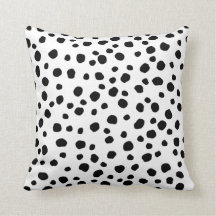 Trendig Dalmatien Dots Black and White Spots