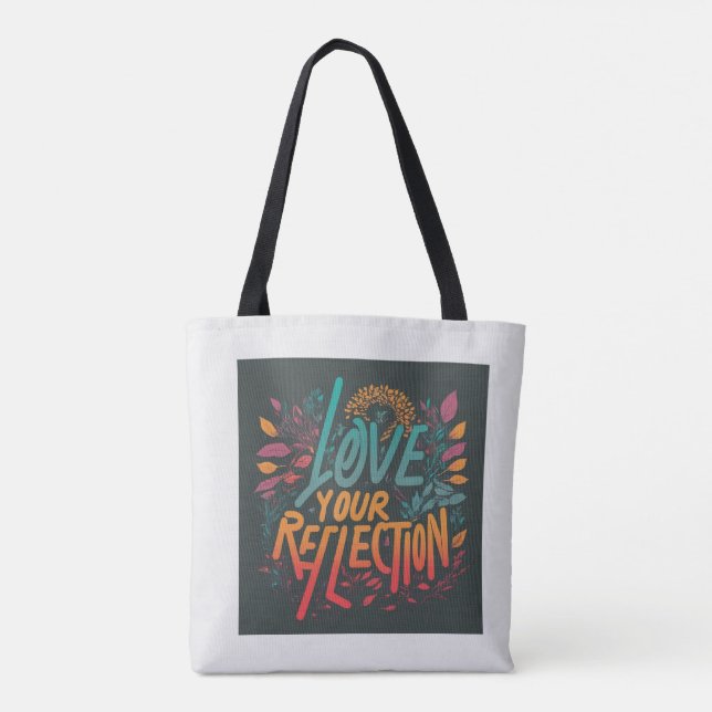 "Trendig Dam handväskor - höja Stil" Tygkasse (Baksida)