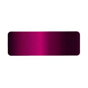 Trendig Deep Fushsia Gradiant Solid Lable Returadress Etikett