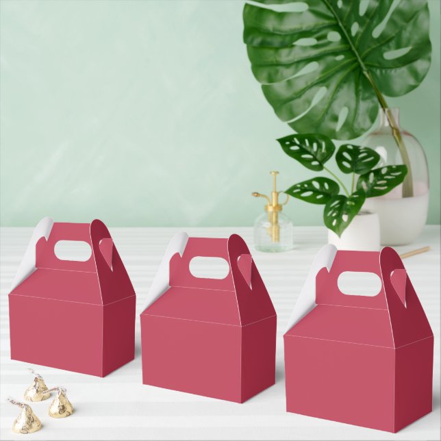 Trendig Deep Raspberry Red - Favor Boxes Presentaskar (Multipel)