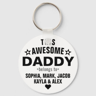 Trendig den här Fantastisk-Tillhöret pappa till Fa Nyckelring