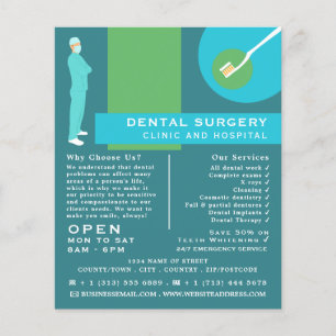 Trendig Dentist Design, Tandvård, Dentist Advert Flygblad